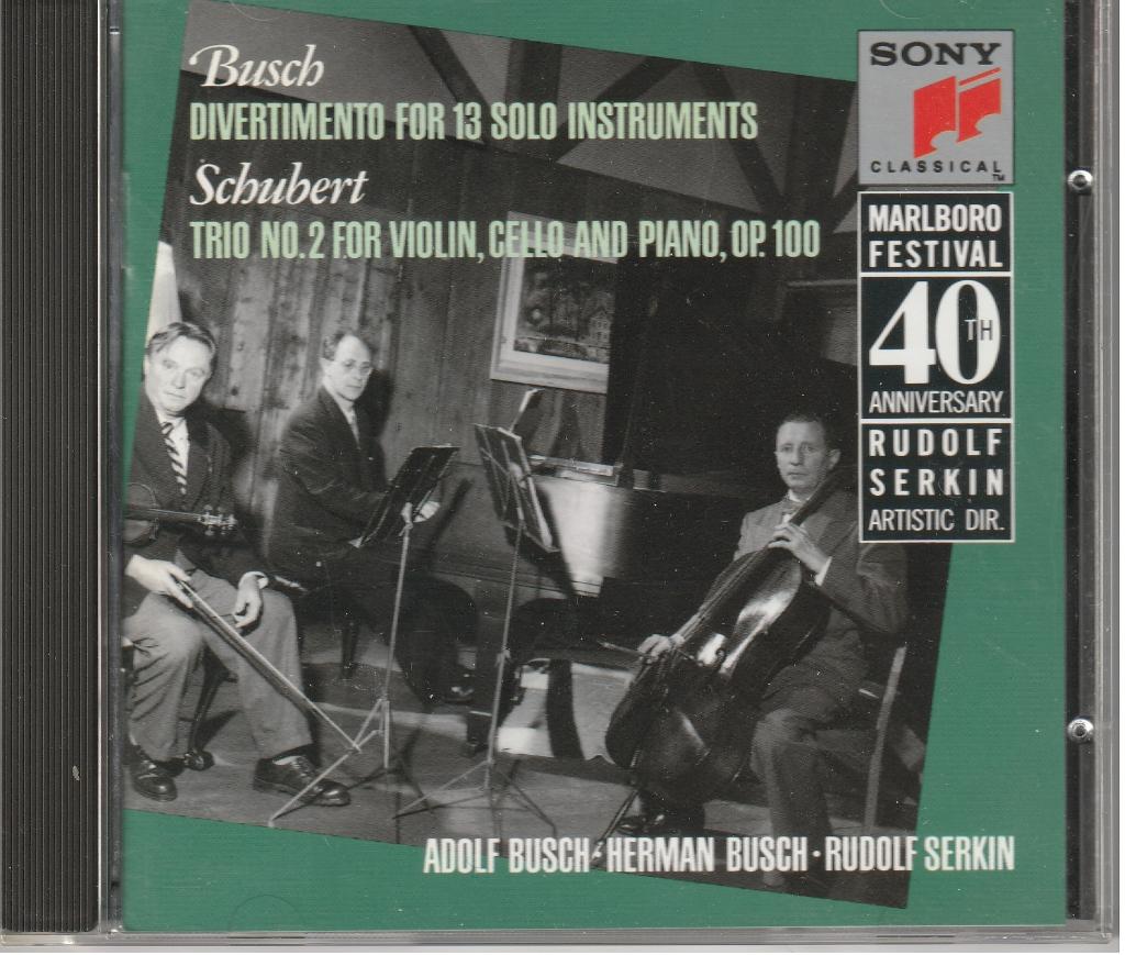 Adolf Busch & Franz Schubert kamermuziek, Ophalen of Verzenden, Romantiek, Gebruikt, Kamermuziek
