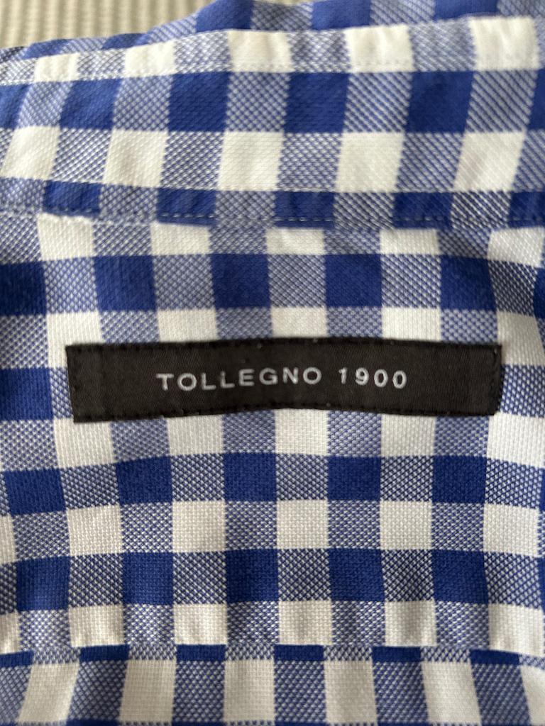 overhemd Filatura Tollegno 1900. Italia, Blauw, Halswijdte 38 (S) of kleiner, Ophalen of Verzenden, Zo goed als nieuw