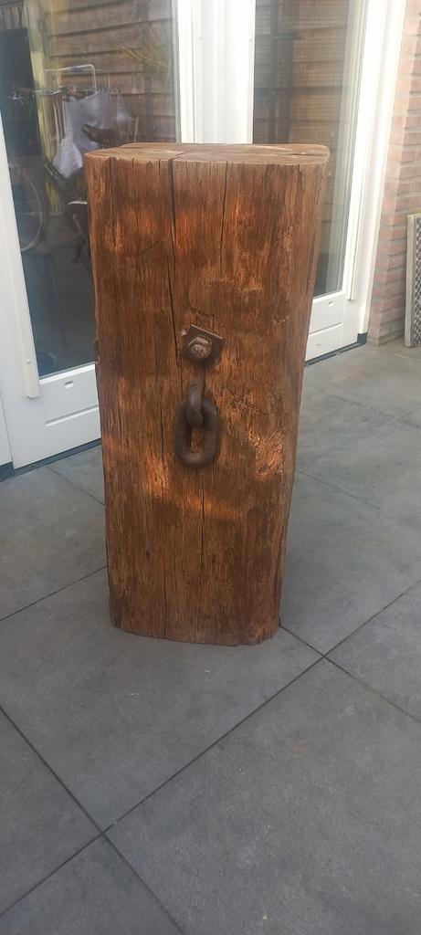 Houten meerpaal., Huis en Inrichting, Woonaccessoires | Overige, Gebruikt, Ophalen