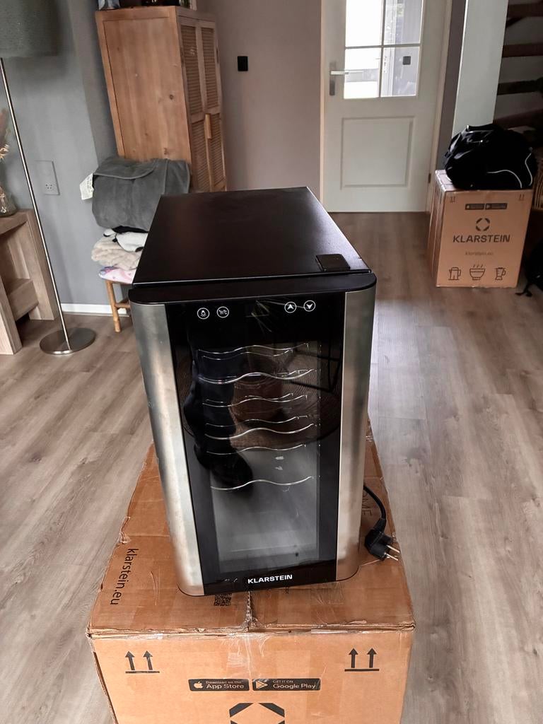 Klarestein Wijnkoelkast 8 flessen - Stil en Compact, Witgoed en Apparatuur, Koelkasten en IJskasten, Ophalen, Minder dan 75 liter