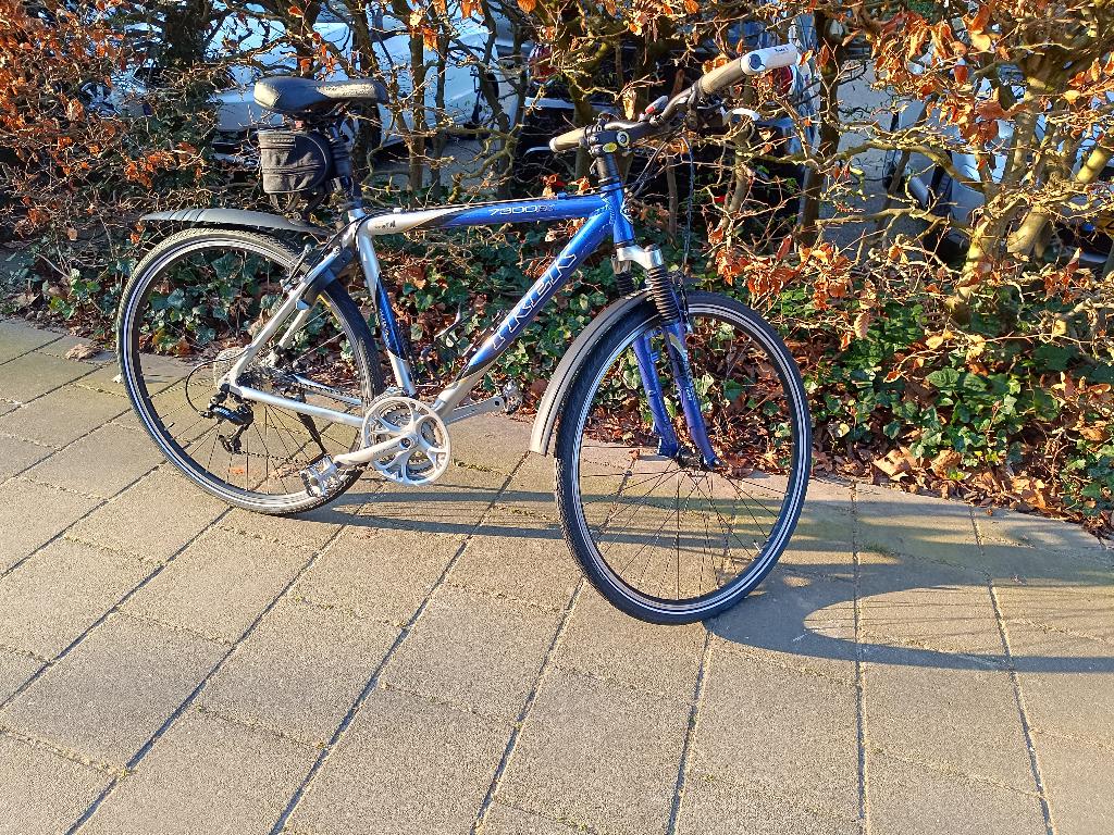 Trek 7300 FX Blauw - herenfiets framemaat 51 cm, Gebruikt, Velgrem, Versnellingen, 49 tot 53 cm