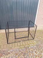 Honden losloop hok voor binnen & buiten 122x80x70 LxBH zwart, Dieren en Toebehoren, Ophalen, 110 cm of meer, 65 tot 100 cm, Nieuw