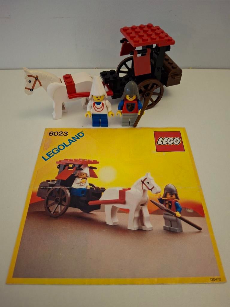 Lego 6023 Maiden's Cart. Jaren 80 Castle, Compleet, Lego, 33 Bath Road, Slough, UK, Lego