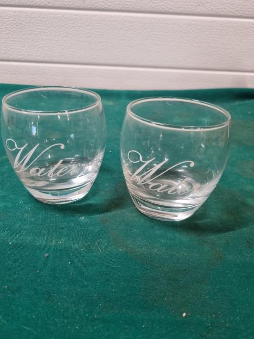 glazen met water erop pasabahce  2 stuks, Verzamelen, Glas en Borrelglaasjes, Ophalen of Verzenden, 'T Olde Gre-j, Info@toldegrej.nl