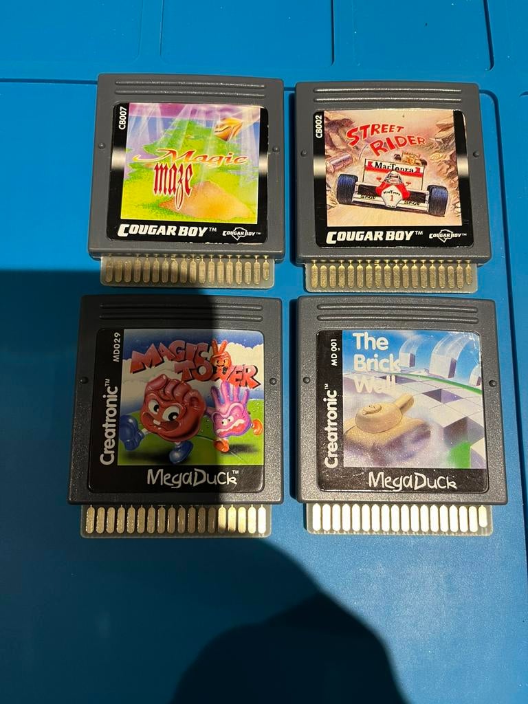 4 Mega Duck / Cougar Boy games - zeldzaam!, Spelcomputers en Games, Games | Overige, Gebruikt, 1 speler, Ophalen of Verzenden