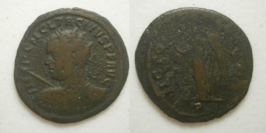 Romeinse munt Tacitus Antoninianus VICTORIA GOTTHI 275/6 AD, Ophalen of Verzenden, Overige landen, Losse munt
