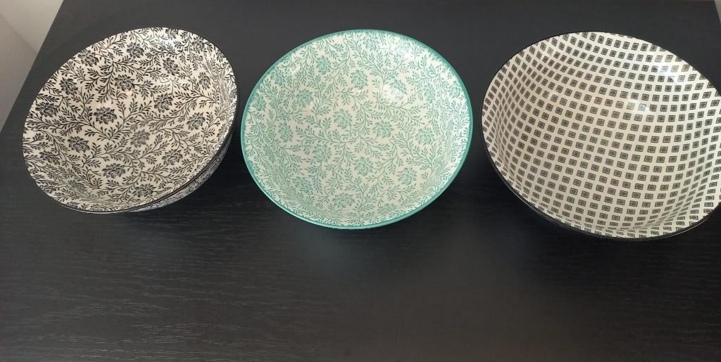 3 Loft schalen / bakjes / kommen groot, Ophalen of Verzenden, Overige stijlen, Glas, Schaal of Schalen