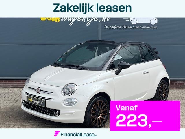 Fiat 500 C 1.2 120th Edit. Cabrio *ACTIEPRIJS *vól opties, Voorwielaandrijving, Gebruikt, 4 cilinders, Cabriolet