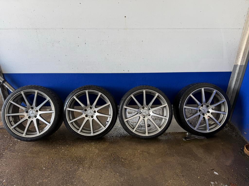 Mercedes Velgen 19 inch Breedset Opknappers, 19 inch, Gebruikt, Velg(en), Ophalen of Verzenden