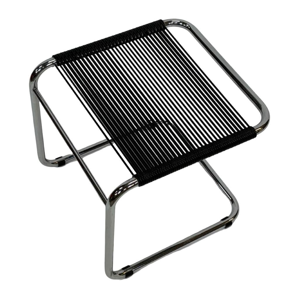 Vintage Knoll Kruk Stijl Bauhaus Chroom Buisvormig jaren 70, Huis en Inrichting, Stoelen, Gebruikt, Eén, Metaal, Vintage