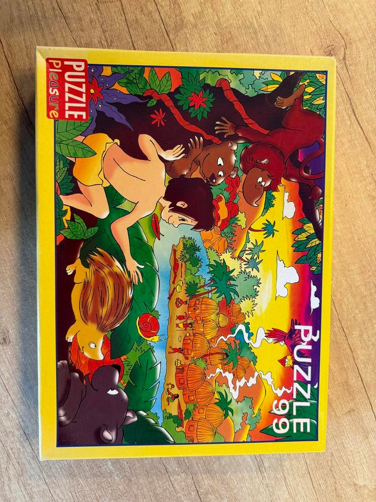 Jungle Boek puzzel 399 stukjes - Pleasure, Ophalen of Verzenden, Meer dan 50 stukjes, Gebruikt, 6 jaar of ouder