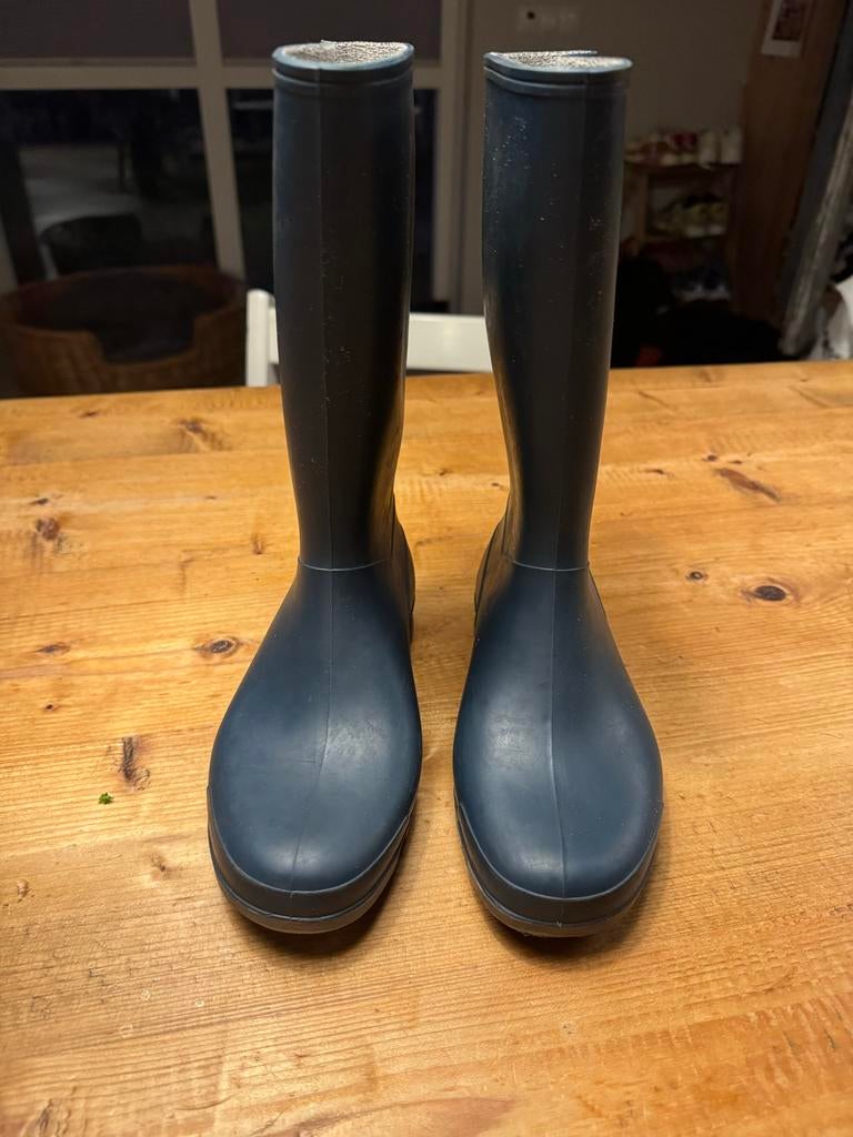 Dunlop regenlaarzen, maat 35, Ophalen, Gedragen, Blauw, Regenlaarzen