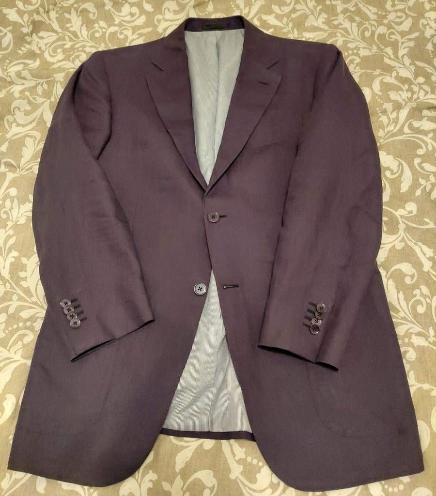 Suitsupply linnen colbert maat 50. Donkerblauw., Verzenden, Zo goed als nieuw, Maat 48/50 (M), Suitsupply