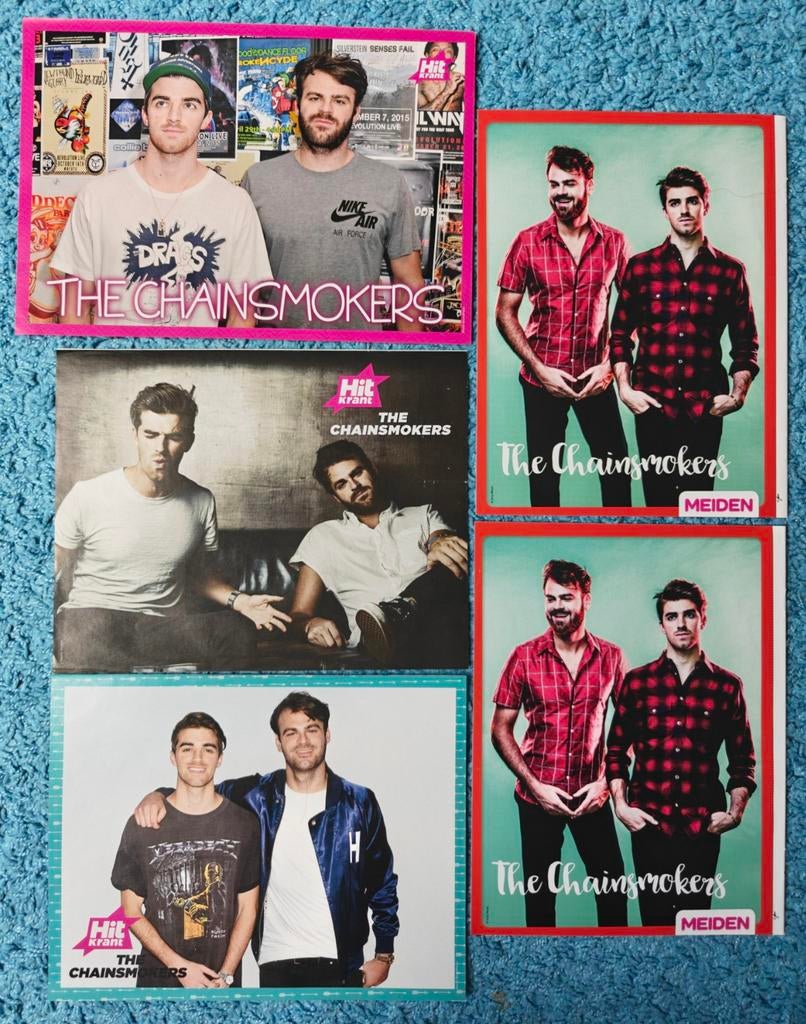 The Chainsmokers posters, Ophalen of Verzenden, Nieuw, A4 of kleiner, Muziek