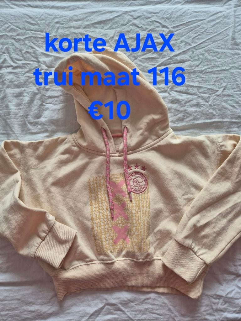 Ajax cropt trui maat 116, Ophalen of Verzenden, Jongen of Meisje, Trui of Vest