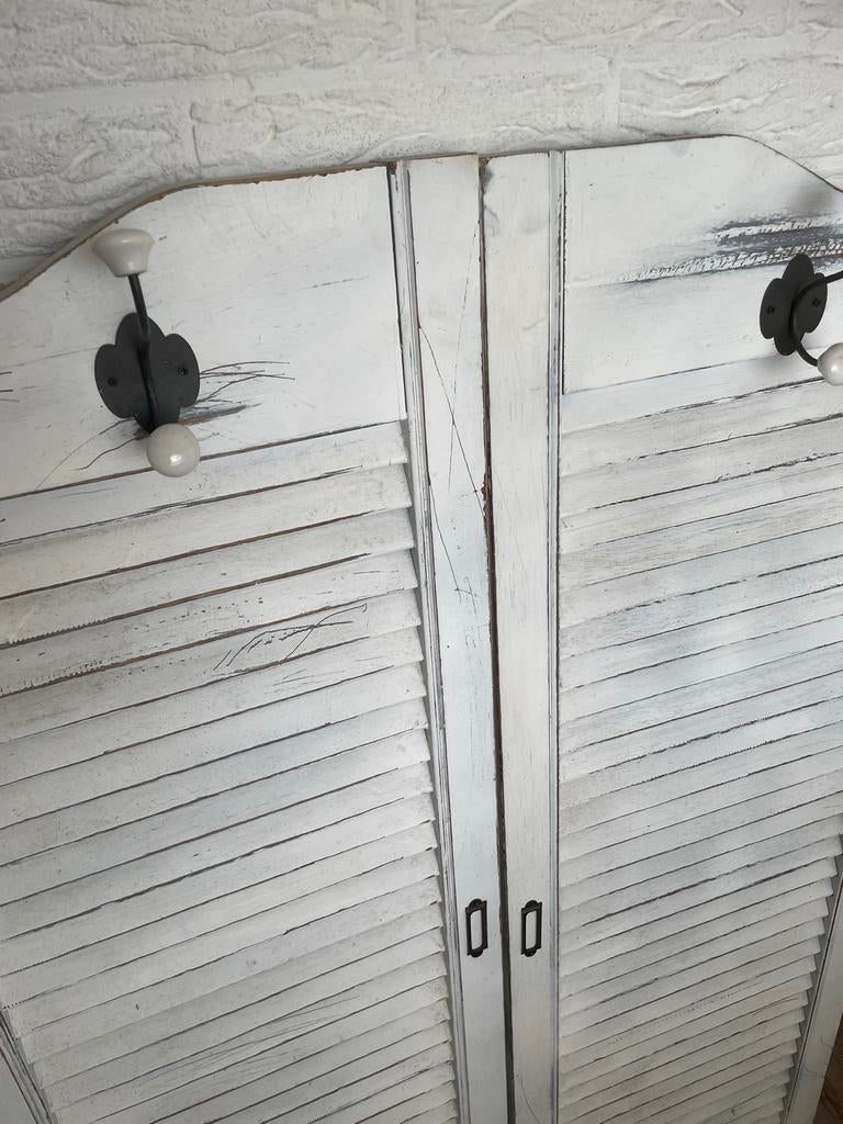 2 x Louvre raam deco, Huis en Inrichting, Woonaccessoires | Overige, Ophalen, Hout, Gebruikt, Landelijk