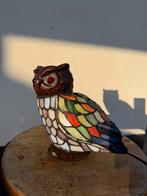 Tiffany uil lamp - Kleurrijk glas-in-lood design, Ophalen