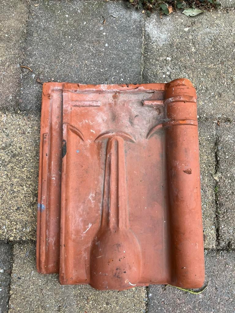 Dakpannen kruispan boulet pan KDN, Ophalen, Steen of Klei, Zo goed als nieuw, 15 m² of meer