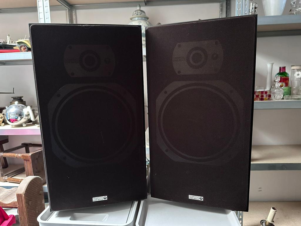 Wharfedale Laser 90B speakers (set) boxen, Audio, Tv en Foto, Luidsprekers, Zo goed als nieuw, Minder dan 60 watt, Front, Rear of Stereo speakers