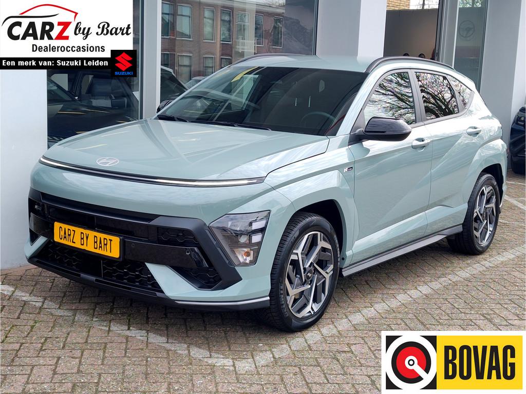 Hyundai KONA 1.6 GDI HEV N LINE AUTOMAAT Keyless | Dodehoeks, 12 maanden, Gebruikt, Zwart, Bedrijf