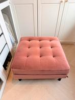 KAVE HOME Debra hocker in roze fluweel, Ophalen, Nieuw, Rechthoekig, Stof