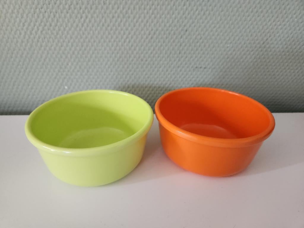 2x Mepal kommetje/bakje/schaaltje groen en oranje, Ophalen of Verzenden, Huis en Inrichting