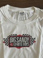 Wit T-Shirt met opdruk Big Sandy - Rockabilly, Wit, Ophalen of Verzenden, Zo goed als nieuw, Korte mouw