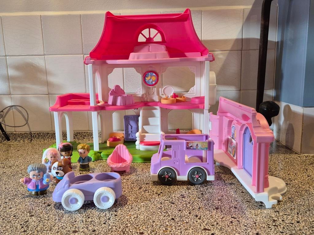 4x Fisher Price little People, Kinderen en Baby's, Ophalen, Zo goed als nieuw, Speelset, Met geluid