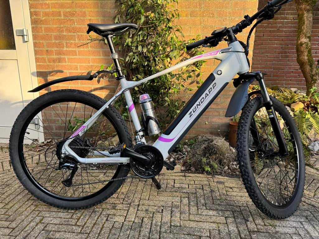 Zundapp Elektrische Mountainbike - Zo goed als nieuw, Zo goed als nieuw, 51 tot 55 cm, 50 km per accu of meer, Ophalen