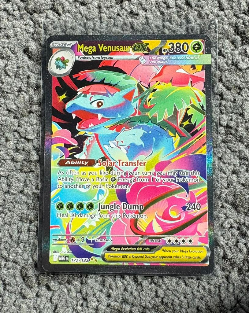 🌴 Mega Venusaur EX 177/132 🌴 Mega Evolution, Hobby en Vrije tijd, Verzamelkaartspellen | Pokémon, Zo goed als nieuw, Ophalen of Verzenden