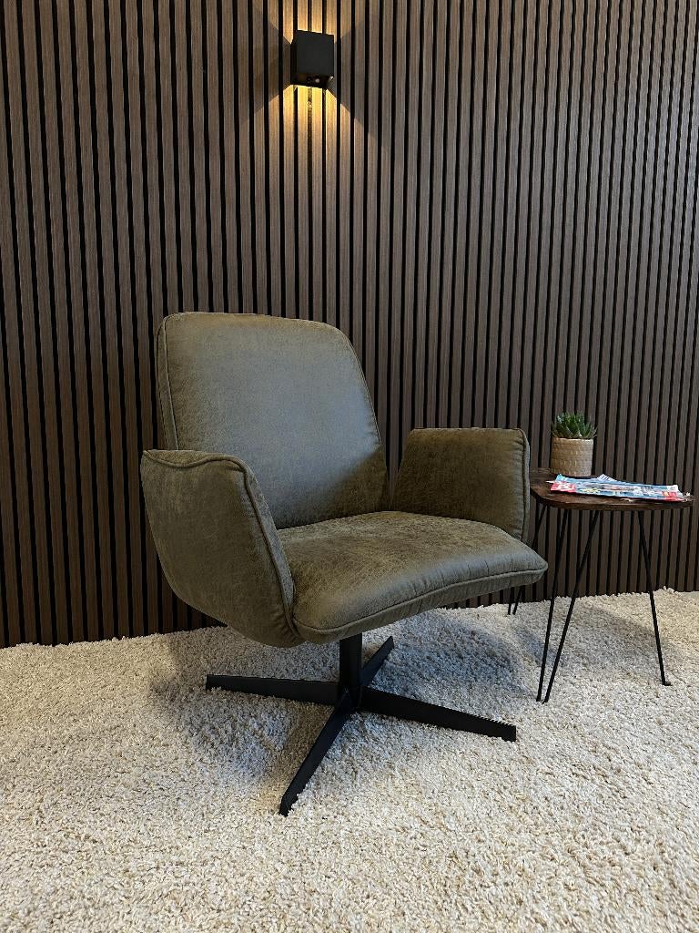 NIEUW! Fauteuil Lugo mosgroen