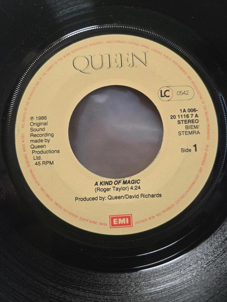 Queen - A kind of magic, Cd's en Dvd's, Vinyl Singles, Gebruikt, Single, Pop, 7 inch, Ophalen of Verzenden