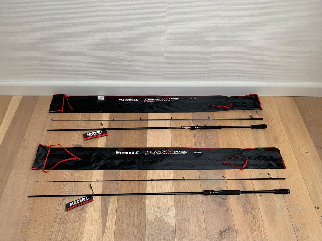 Nieuwe Mitchell Traxx MX3LE spinhengels, 2.10m & 2.70m, Watersport en Boten, Hengelsport | Roofvissen, Mitchell, Werphengel, Nieuw
