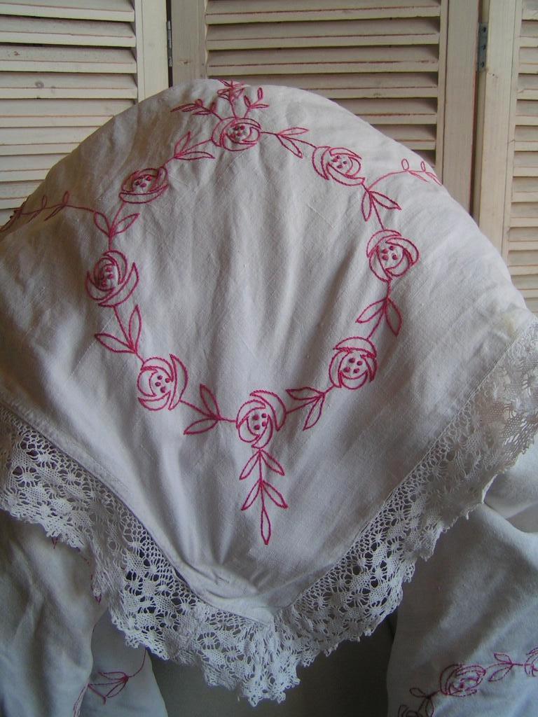 antiek tafelkleed handgeweven linnen nr VV 1360, Antiek en Kunst, Antiek | Kleden en Textiel, Verzenden