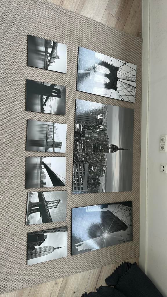 9 delig IKEA GRÖNBY New York set, Ophalen, Zo goed als nieuw, Rond