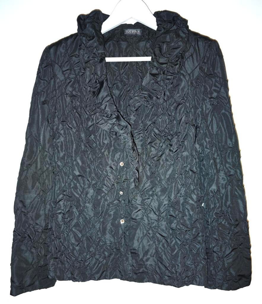 Murek Fashion exclusieve zwarte Jasje blazer top mt 42 ZGAN!, Ophalen of Verzenden, Zo goed als nieuw, Maat 42/44 (L), Zwart