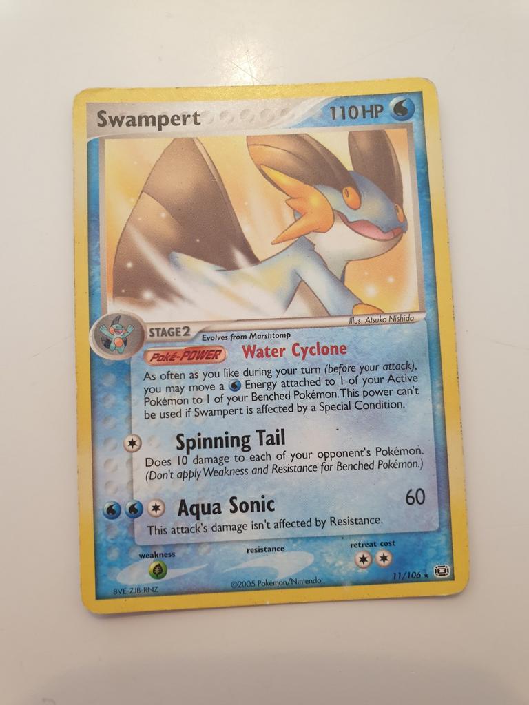 Pokémon kaart Swampert 11/106, Ophalen of Verzenden