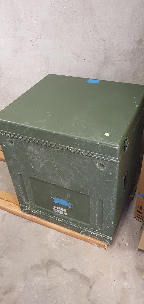 Militaire Aluminium {Computer} Opslag KIst, Ophalen, Landmacht, Nederland, Kist of Geocache