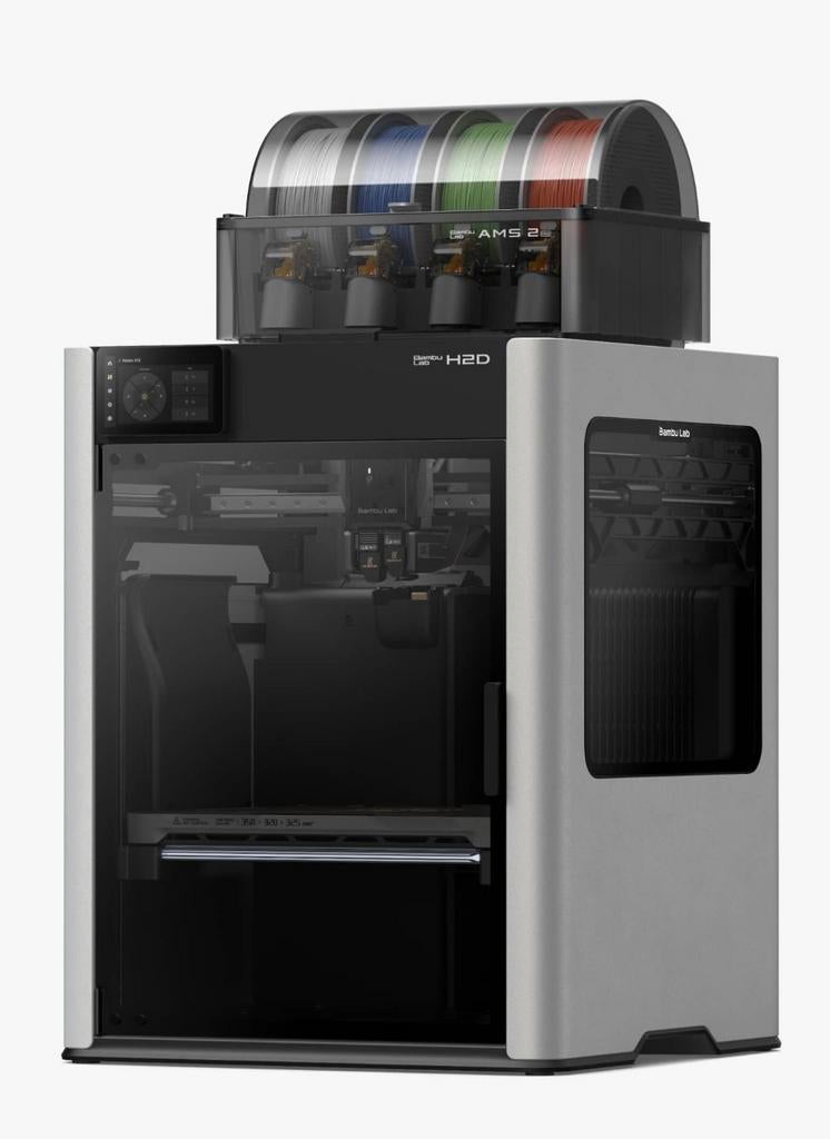 Bambulab H2D 1800 print uur met jaar garantie en factuur., Computers en Software, 3D Printers, Ophalen, Nieuw