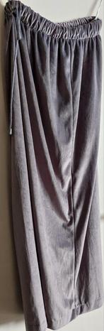 Fluweel lange rok L, Maat 38/40 (M), Ophalen of Verzenden, Zo goed als nieuw, Grijs