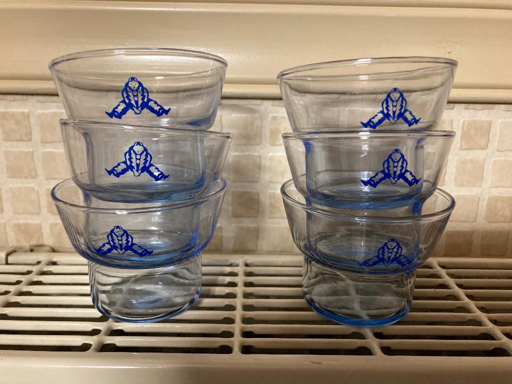 6 amuseglaasjes van spa, Glas of Glazen, Ophalen of Verzenden, Overige stijlen, Glas