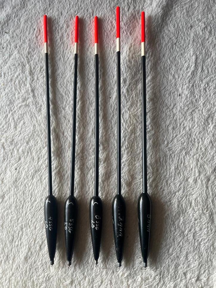 adv 204 / NIEUW set 5 matchdobbers, Watersport en Boten, Hengelsport | Witvissen, Nieuw, Dobber of Lood, Ophalen of Verzenden