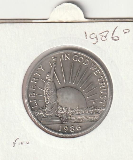 USA 1986 D Liberty dollar state, Ophalen of Verzenden, Noord-Amerika, Losse munt