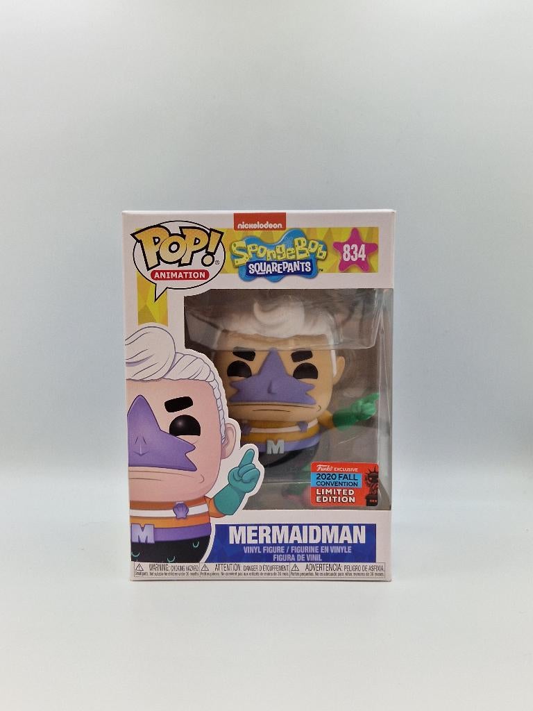 SpongeBob SquarePants - Mermaid Man NYCC 2020 #834 Funko POP, Verzamelen, Poppetjes en Figuurtjes, Funko, LLC 2802 Wetmore Ave Everett, WA 98201 United States