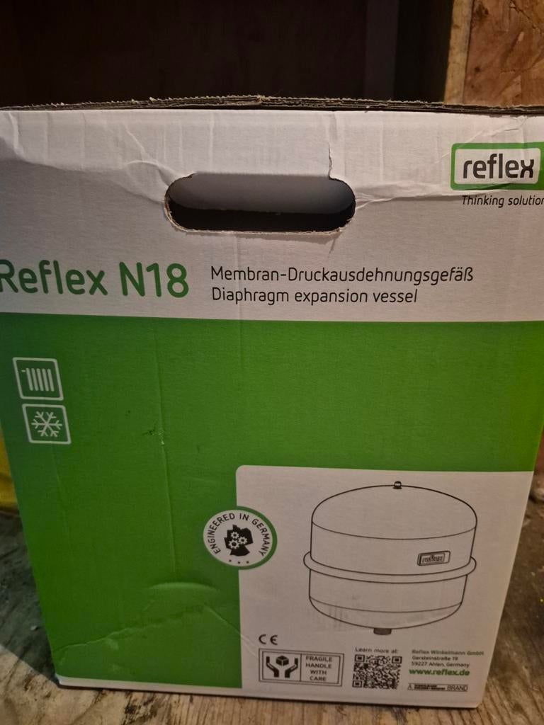 Reflex N18 expansievat, Ophalen, Minder dan 30 cm, Overige typen, Nieuw