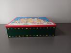 Blikken kerst opbergdoos winterdorp, Diversen, Kerst, Ophalen of Verzenden, Gebruikt