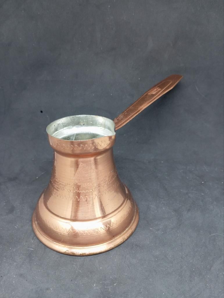 Vintage Koperen Turkse Koffiepot - Cezve, Ophalen of Verzenden, Koper