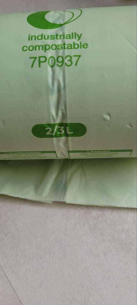Biozakjes 2/3 liter. Rol van 250, Ophalen of Verzenden