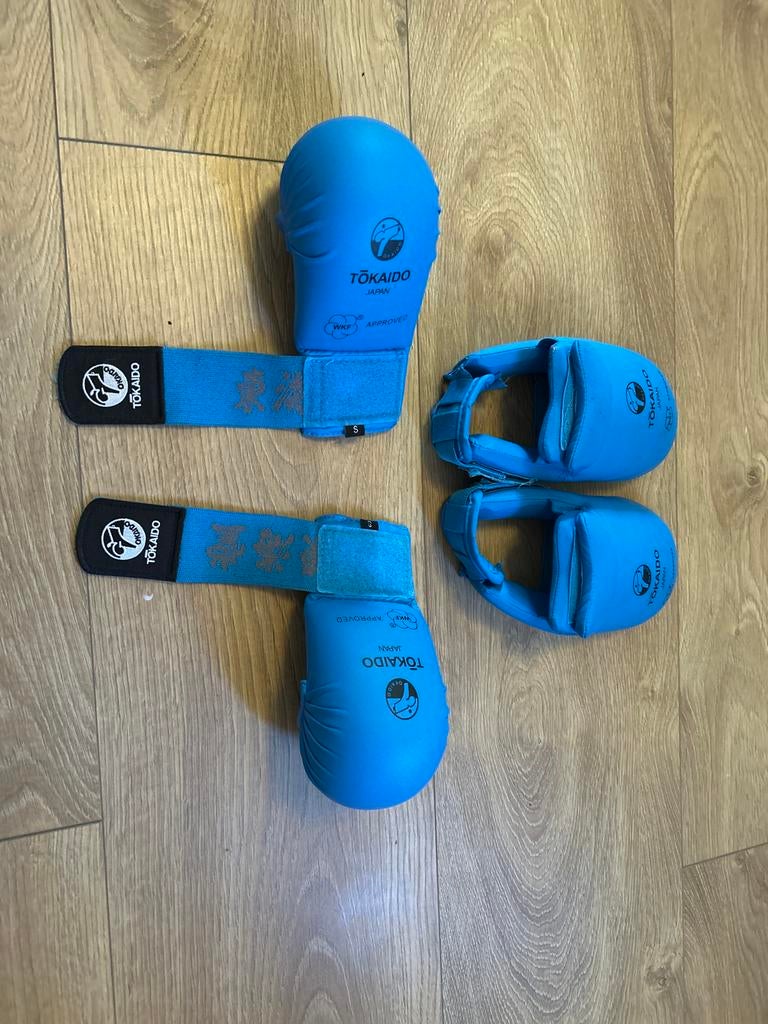 Karate Voet- en Handschoenen Tokaido Maat S, Ophalen, Gebruikt, Vechtsportbescherming, Karate
