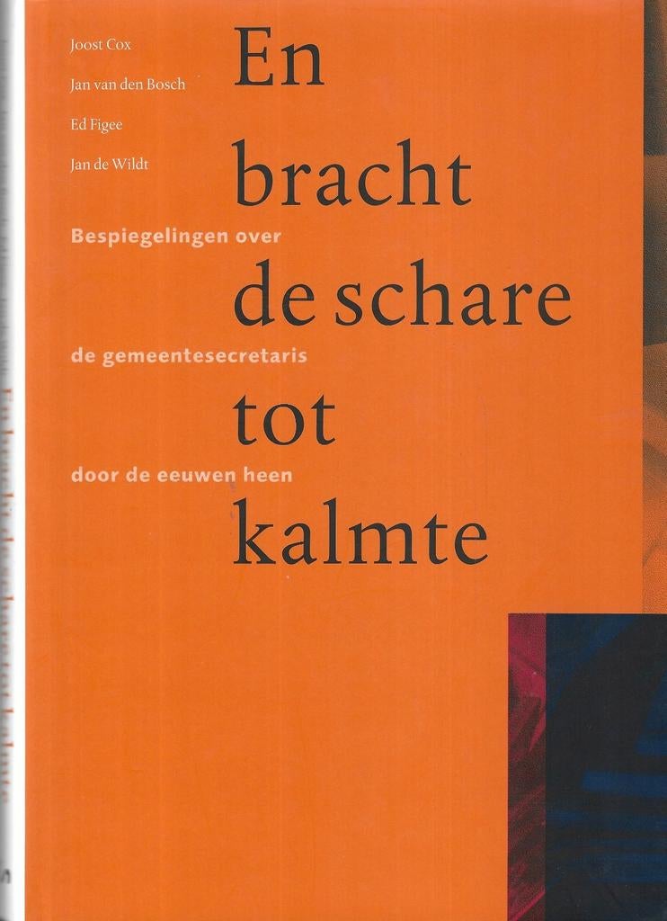 Joost Cox e.a. - En bracht de schare tot kalmte, Ophalen of Verzenden, Zo goed als nieuw